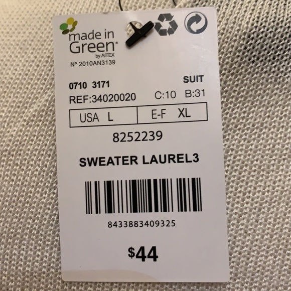 NWT MNG cream light weight tunic sweater - Picture 6 of 6